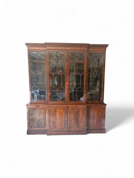 Vitrine - Acajou - Vitrine anglaise en acajou, Antiquités & Art, Antiquités | Autres Antiquités