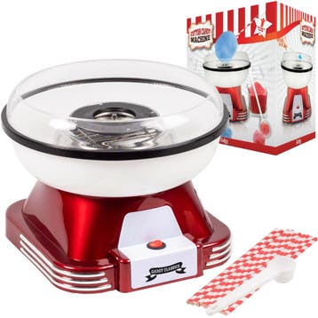 2dekans | Gadgy Suikerspinmachine Retro, met 10 Stokjes en, Ophalen of Verzenden