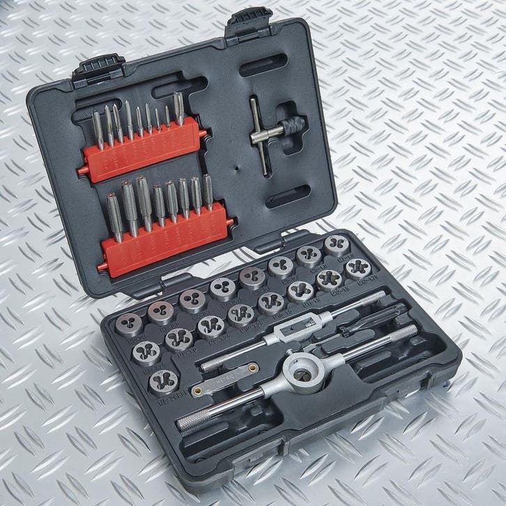 Datona Draadsnij- en tappenset 39-delig metrische, Doe-het-zelf en Bouw, Gereedschap | Handgereedschap, Ophalen of Verzenden