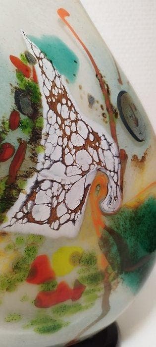 Robert Pierini - Vaas - H. 30 cm - Glas