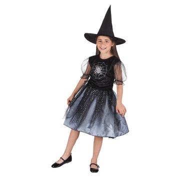Halloweeen Heks Kostuum Spinnenweb Kind, Verzenden, Nieuw