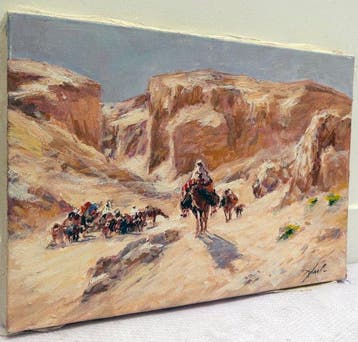 Mikhail Kraiev (1957) - Caravane dans le Désert - Soleil du