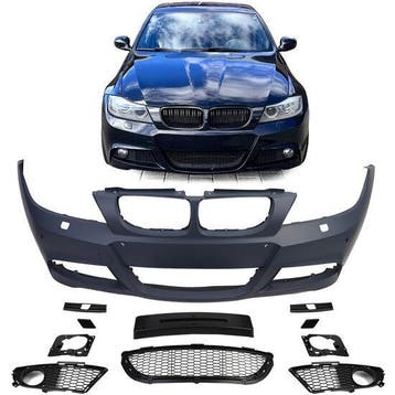 M Pakket Voorbumper Met PDC BMW E90 E91 2008 - 2011 B8277, Auto-onderdelen, Carrosserie, Nieuw, Voor, BMW, Bumper