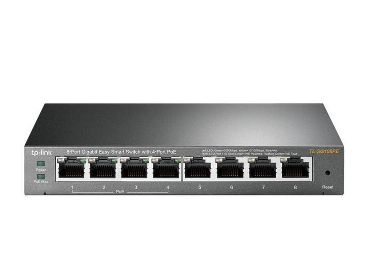 SHOWMODEL Netwerkswitch - 8-Poorten - Smart Switch - PoE..., Computers en Software, Netwerk switches, Nieuw, Verzenden