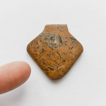 Zijderoute, Centraal-Aziatisch Bruine jaspis Kettingkraal