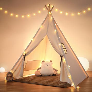 Speeltent - Kindertent - Speelhuisje - Met verlichting - Bei, Verzenden