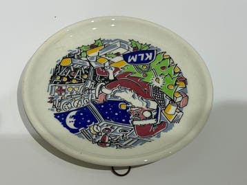 KLM ROYAL GOEDEWAAGEN - Bord - Aardewerk - KLM KERSTMAN