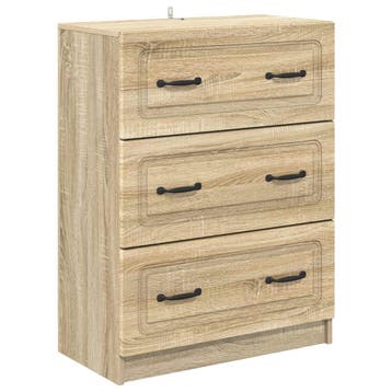vidaXL Ladekast Sonoma Eiken 66 x 34,5 x 87 cm Bewerkt hout, Verzenden, Nieuw