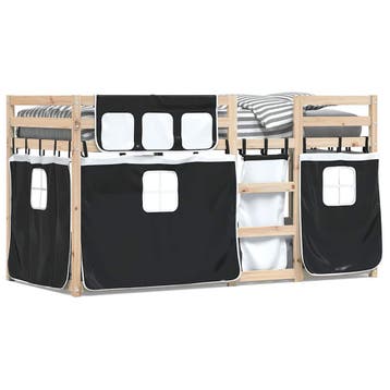 vidaXL Stapelbed zonder matras 90x190 cm massief grenenhout, Verzenden