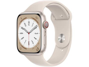 Apple Watch Series 8 - 45mm - Aluminium - Sterrenlicht - GPS, Verzenden