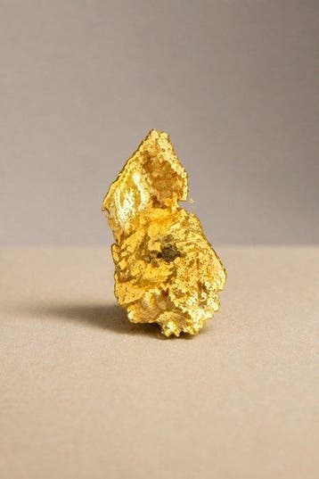 Goud Goud nugget - Hoogte: 8.87 mm - Breedte: 4.97 mm- 0.87