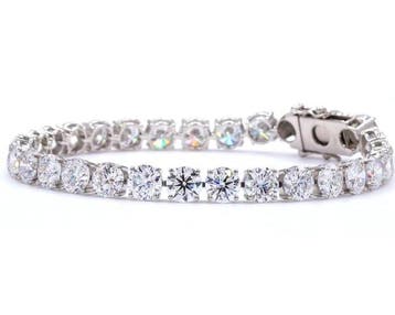 Armband Platina - 25.52ct. tw. Diamant (Lab-grown), Nieuw