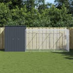 vidaXL Kippenhok met ren 165x455x181 cm gegalvaniseerd staal, Verzenden