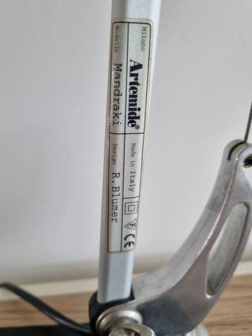 Artemide - R. Blumer - Lamp - Mandraki - Aluminium, Metaal, Antiek en Kunst