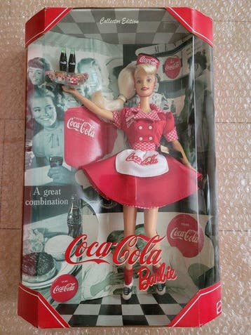 Mattel - Poupée Barbie Coca-Cola – Collector Edition set of
