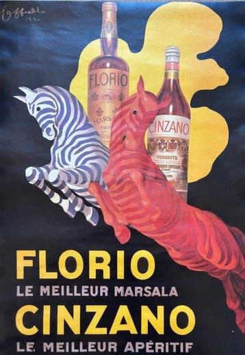 Leonetto Cappiello - Florio Cinzano - Années 1970, Antiek en Kunst, Kunst | Tekeningen en Fotografie