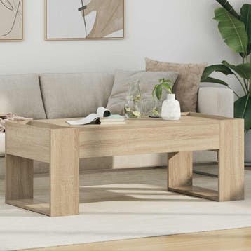 vidaXL Salontafel Sonoma Eik 110 x 50 x 41 cm Bewerkt hout, Verzenden, Nieuw