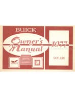 1977 BUICK SKYLARK INSTRUCTIEBOEKJE ENGELS