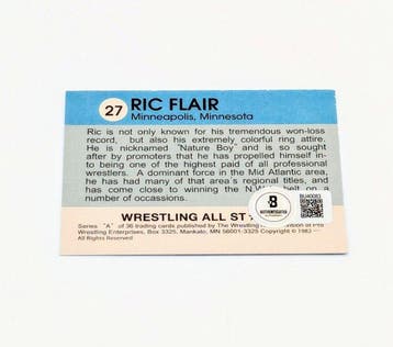 Pro Wrestling Ric Flair Signed Trading Card - Beckett, Nieuw