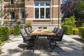 4 Seasons Outdoor Primavera tuinset antraciet met Ambassador, Nieuw