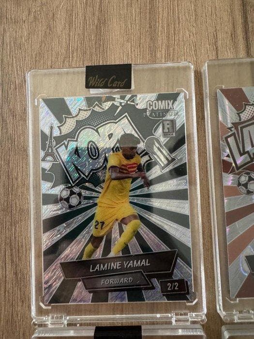 Wild Card Lamine Yamal /2 Numbered parallel - 4 Card - Near, Verzamelen, Stickers