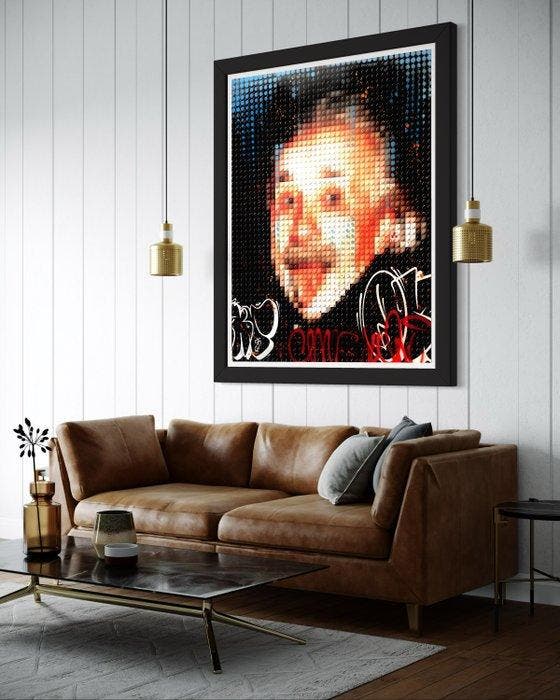 Moabit - Lego Glitch X Albert Einstein, Antiek en Kunst, Kunst | Designobjecten