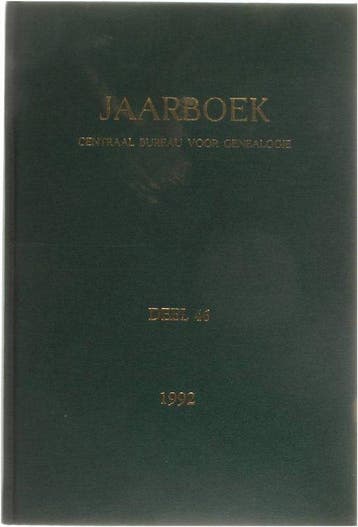 46 Jaarboek centraal bureau voor genealogie: Deel 46 (1992), Verzenden, Gelezen, Centraal Bureau Voor Genealogie