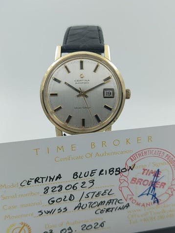 Certina - Blue Ribbon - Solid Gold Bezel - Zonder, Nieuw
