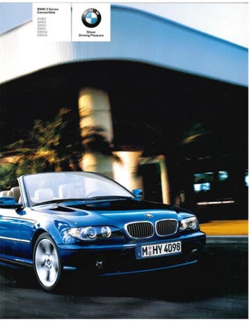 2005 BMW 3 SERIE CABRIOLET BROCHURE ENGELS, Nieuw