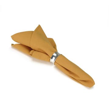 Servetten Gold Oker Geel 51x51cm Treb SP, Verzenden, Nieuw, Overige kleuren, Overige typen