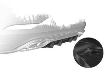 Achterskirt voor VW Polo 6 2G (Type AW) R-Line HA440-C, Verzenden