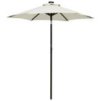 vidaXL Parasol met LED-verlichting 200x211 cm aluminium, Verzenden, Nieuw