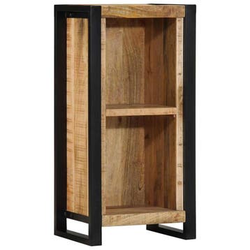 vidaXL Nachtkastje met plank Bruin 40 x 30 x 80 cm Massief, Verzenden, Nieuw