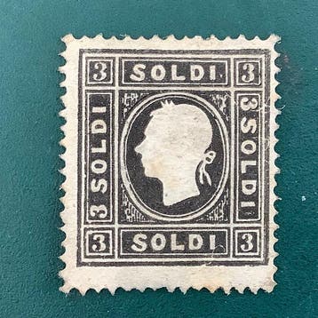 Italiaanse oude staten - Lombardije Venetië 1858 - 3 Soldi -, Postzegels en Munten, Postzegels | Europa | Oostenrijk, Gestempeld