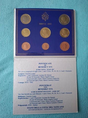 Vaticaan. Year Set (BU) 2007 (Zonder minimumprijs)