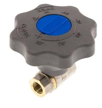 Rp 1/4 Pouce Soft Close Roue À Main Gaz Et Eau 2 Voies, Verzenden