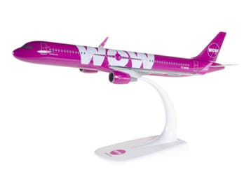 Schaal 1:200 Herpa 611299 Airbus A321 WOW Reg. TF-MOM #7999, Ophalen of Verzenden