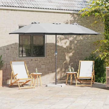 vidaXL Tuinparasol 370 x 197 x 239 cm Polyester en Aluminium, Verzenden, Nieuw
