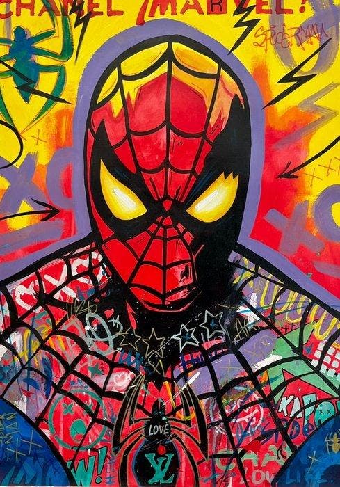 Gomez Cacho 80 x 120 cm - Spiderman & Batman: La Dualidad, Collections, Cinéma & Télévision