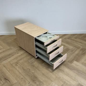 ladeblok 4 lades  (hxbxd) 60x43x76 cm,  ahorn, Maison & Meubles