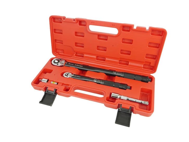 TM momentsleutelset 1/4 en 1/2 - 5-delig  5 - 210 Nm, Auto diversen, Autogereedschap, Verzenden