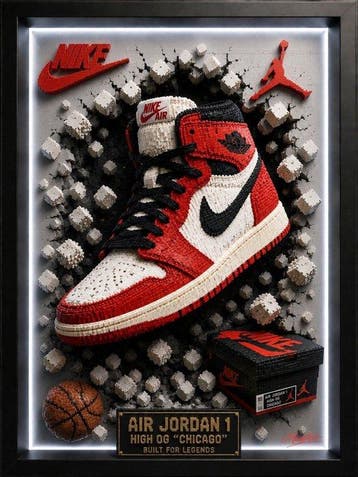 Lego Merchandise - Art - Air Jordan 1 Chicago – Built for