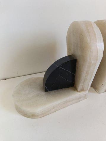 Boekensteunen - Onyx, Marmer - Boeksteunen Art déco, Antiek en Kunst