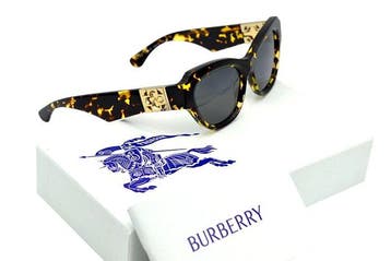 Burberry - VE4423 - Made in Italy - Acetate Carey & Gold, Nieuw
