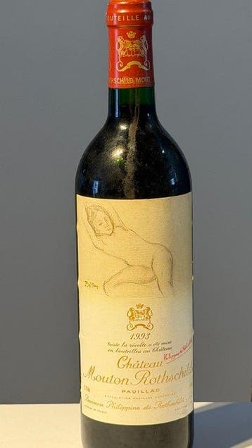 1993 Chateau Mouton Rothschild - Pauillac 1er Grand Cru, Verzamelen, Wijnen, Nieuw