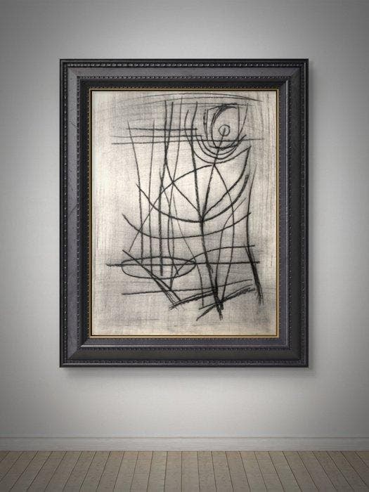 Silvin Bronkart (1915-1967) - Grande composition abstraite, Antiquités & Art, Art | Objets design