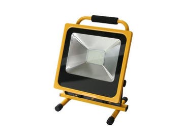 Veiling - Oplaadbare LED bouwlamp 50 Watt 3500 Lumen Waterdi, Nieuw