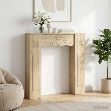 vidaXL Haardombouw Sonoma Eiken 102 x 20 x 102 cm Bewerkt, Verzenden, Nieuw