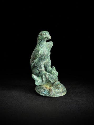 Oud-Romeins, Keizerrijk Gepatineerd brons Figuur - 5.1 cm