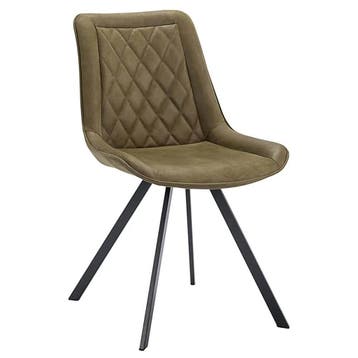 Stoelen | JORIS | Leer/Metaal | Moss | Zwarte Poten |, Verzenden, Nieuw in verpakking